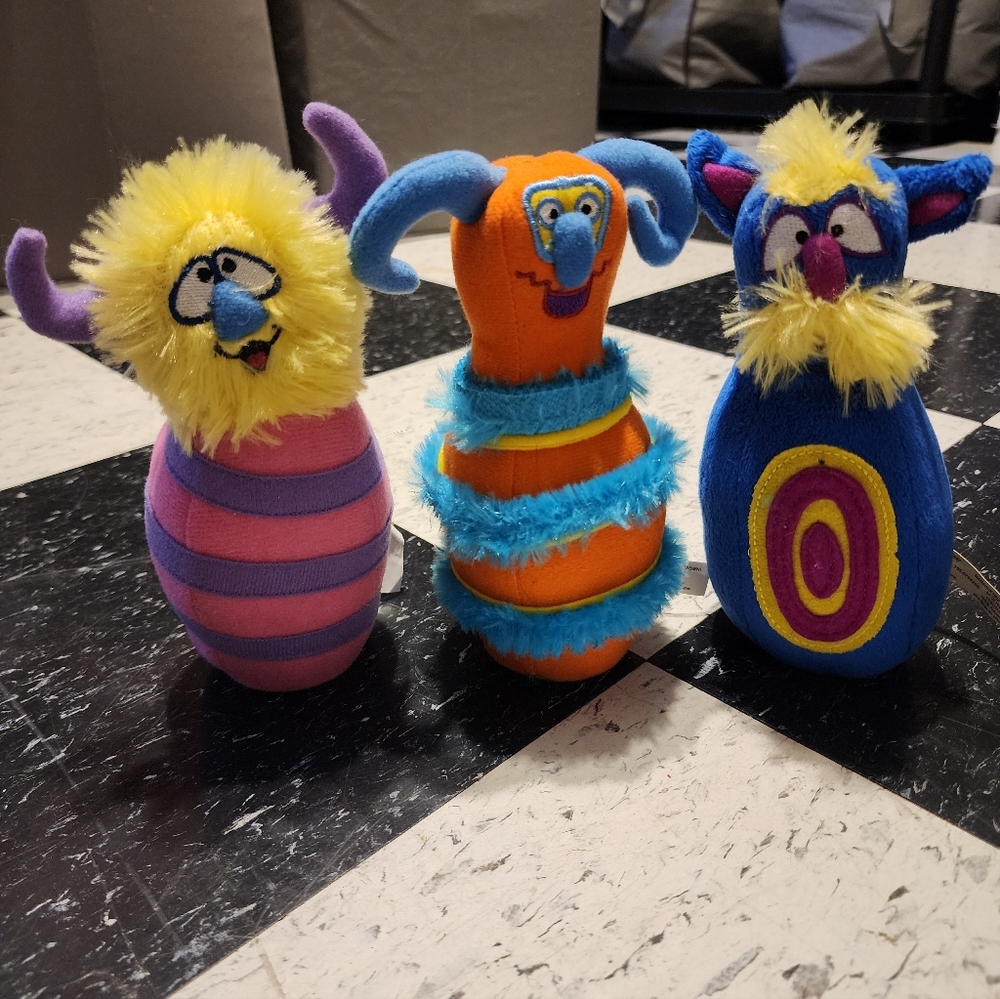 Melissa & Doug Plush Monster Bowling #2191 x3 Bowling Pins